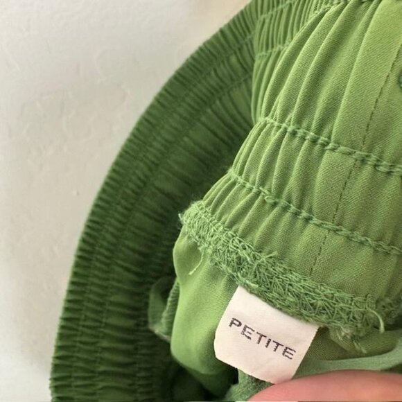 Albion Jogger Pants Womens XS Petite Green Elastic Waist Cuffed Pockets Athletic - Picture 5 of 8